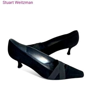 Stuart Weitzman Elegant and Sophisticated Black Women's Shoes Heels 7.5 NW